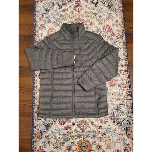 Packable Puff Jacket (Green, M)